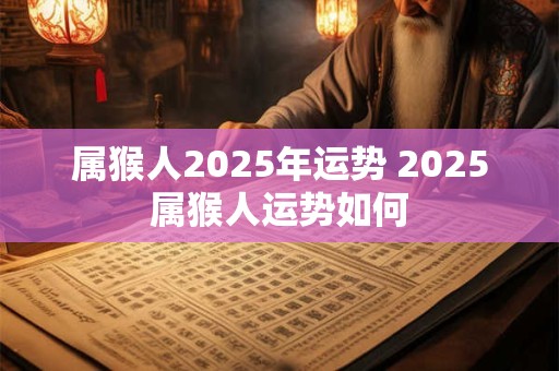 属猴人2026年运势 2026属猴人运势如何