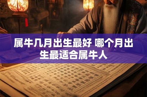 属牛几月出生最好 哪个月出生最适合属牛人