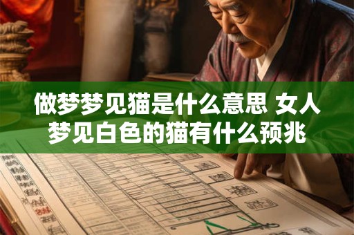 做梦梦见猫是什么意思 女人梦见白色的猫有什么预兆