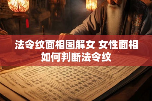 法令纹面相图解女 女性面相如何判断法令纹