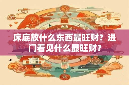 床底放什么东西最旺财？进门看见什么最旺财？