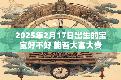 2025年2月17日出生的宝宝好不好 能否大富大贵 2025年2月17日出生的宝宝好不好 能否大富大贵