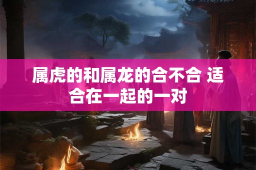 属虎的和属龙的合不合 适合在一起的一对