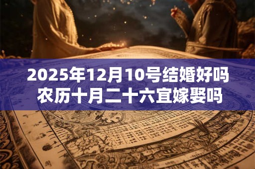 2025年12月10号结婚好吗 农历十月二十六宜嫁娶吗