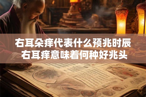 右耳朵痒代表什么预兆时辰 右耳痒意味着何种好兆头