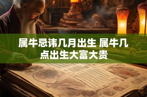 属牛忌讳几月出生 属牛几点出生大富大贵