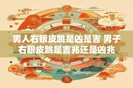 男人右眼皮跳是凶是吉 男子右眼皮跳是吉兆还是凶兆