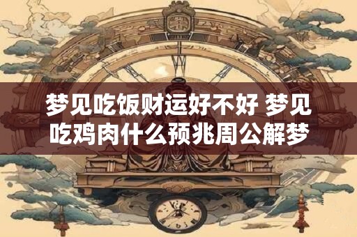 梦见吃饭财运好不好 梦见吃鸡肉什么预兆周公解梦