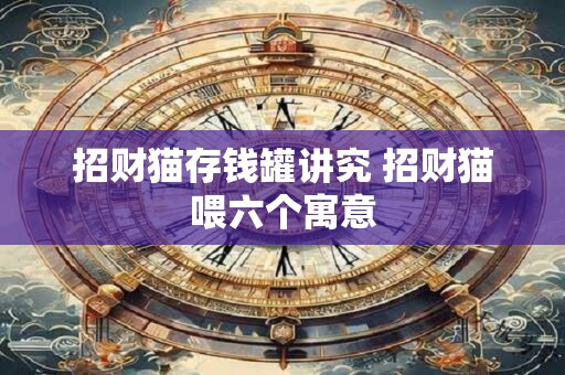招财猫存钱罐讲究 招财猫喂六个寓意 招财猫存钱罐讲究 招财猫喂六个寓意