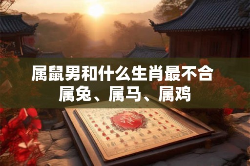 属鼠男和什么生肖最不合 属兔、属马、属鸡