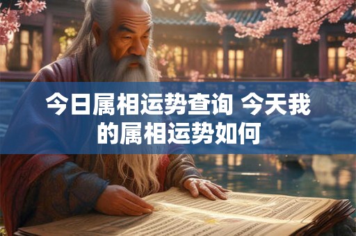 今日属相运势查询 今天我的属相运势如何