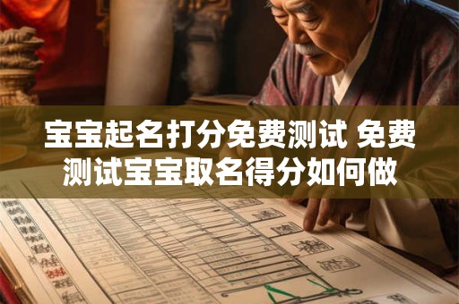 宝宝起名打分免费测试 免费测试宝宝取名得分如何做