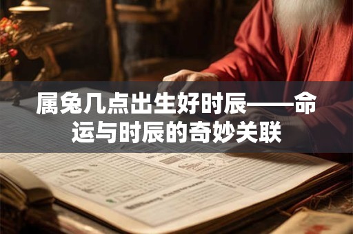 属兔几点出生好时辰——命运与时辰的奇妙关联