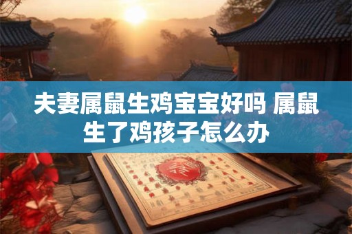 夫妻属鼠生鸡宝宝好吗 属鼠生了鸡孩子怎么办 夫妻属鼠生鸡宝宝好吗 属鼠生了鸡孩子怎么办