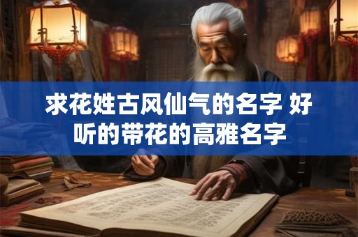 求花姓古风仙气的名字 好听的带花的高雅名字