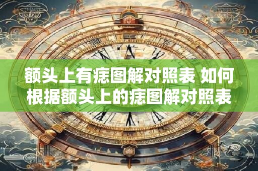 额头上有痣图解对照表 如何根据额头上的痣图解对照表分析个人运势