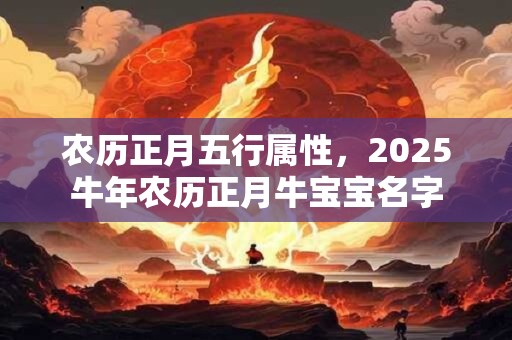 农历正月五行属性，2025牛年农历正月牛宝宝名字