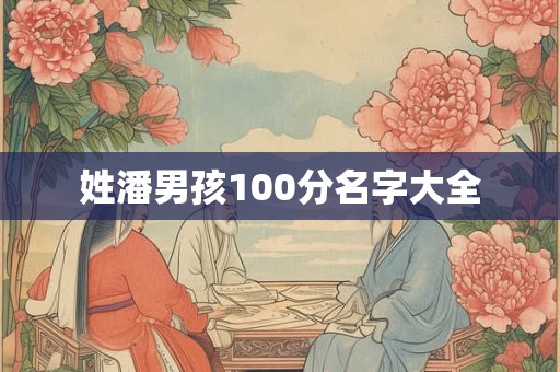 姓潘男孩100分名字大全