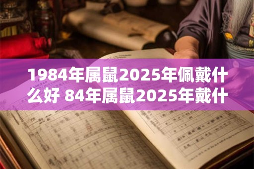1984年属鼠2025年佩戴什么好 84年属鼠2025年戴什么转运