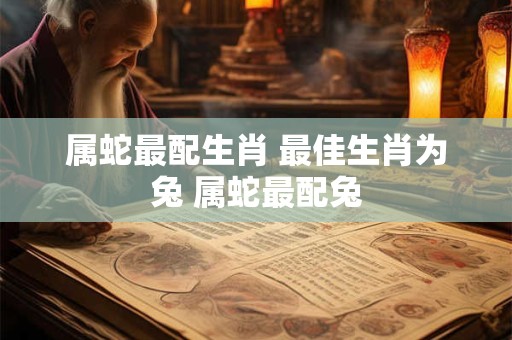 属蛇最配生肖 最佳生肖为兔 属蛇最配兔