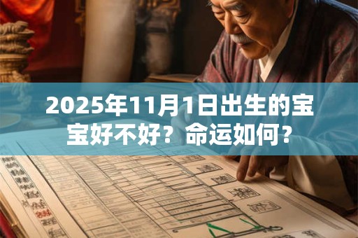 2025年11月1日出生的宝宝好不好?命运如何? 2025年11月1日出生的宝宝好不好?命运如何?