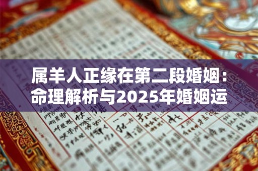 属羊人正缘在第二段婚姻:命理解析与2025年婚姻运势 属羊人正缘在第二段婚姻:命理解析与2025年婚姻运势