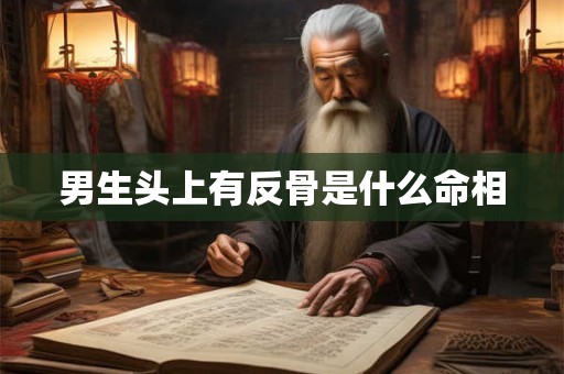 男生头上有反骨是什么命相
