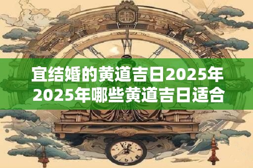 宜结婚的黄道吉日2025年 2025年哪些黄道吉日适合结婚
