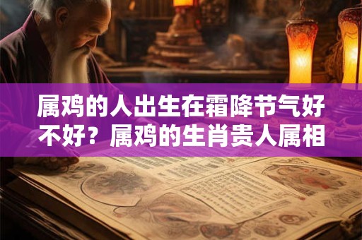 属鸡的人出生在霜降节气好不好？属鸡的生肖贵人属相是谁？