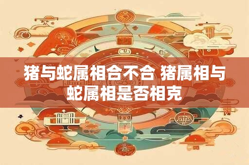猪与蛇属相合不合 猪属相与蛇属相是否相克
