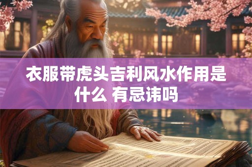 衣服带虎头吉利风水作用是什么 有忌讳吗