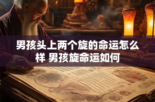 男孩头上两个旋的命运怎么样 男孩旋命运如何