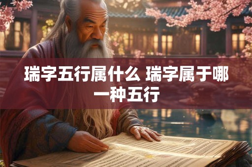 瑞字五行属什么 瑞字属于哪一种五行
