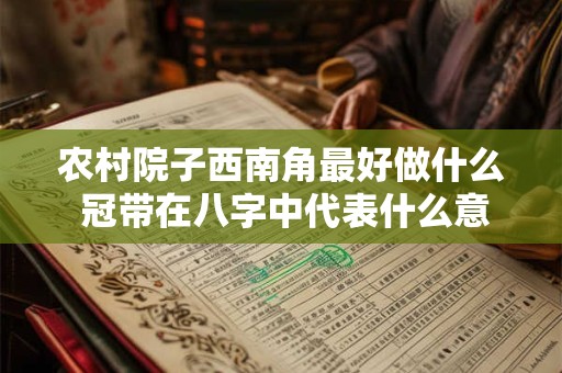 农村院子西南角最好做什么 冠带在八字中代表什么意思