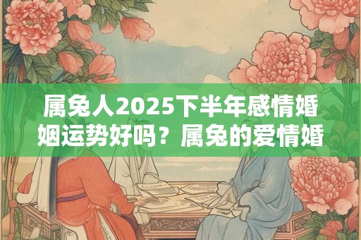 属兔人2025下半年感情婚姻运势好吗?属兔的爱情婚姻运势详解 属兔人2025下半年感情婚姻运势好吗?属兔的爱情婚姻运势详解