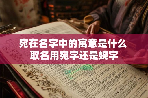 宛在名字中的寓意是什么 取名用宛字还是婉字
