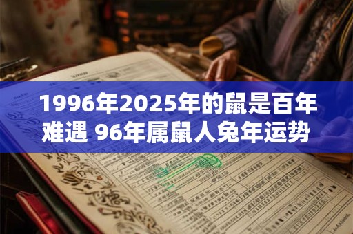 1996年2025年的鼠是百年难遇 96年属鼠人兔年运势如何