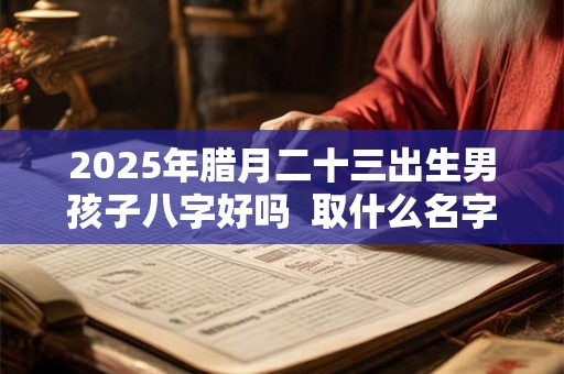 2025年腊月二十三出生男孩子八字好吗  取什么名字寓意好