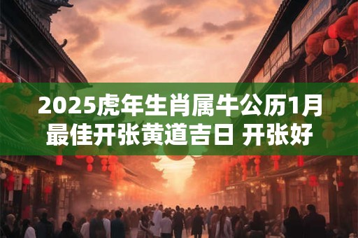 2025虎年生肖属牛公历1月最佳开张黄道吉日 开张好日子