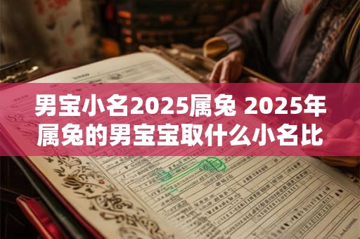 男宝小名2025属兔 2025年属兔的男宝宝取什么小名比较好 男宝小名2025属兔 2025年属兔的男宝宝取什么小名比较好