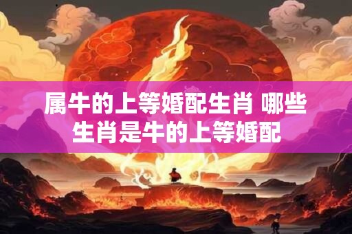 属牛的上等婚配生肖 哪些生肖是牛的上等婚配