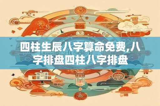 四柱生辰八字算命免费,八字排盘四柱八字排盘