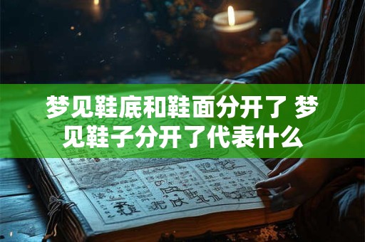 梦见鞋底和鞋面分开了 梦见鞋子分开了代表什么