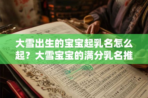 大雪出生的宝宝起乳名怎么起？大雪宝宝的满分乳名推荐