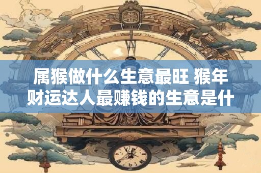 属猴做什么生意最旺 猴年财运达人最赚钱的生意是什么