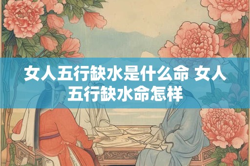 女人五行缺水是什么命 女人五行缺水命怎样