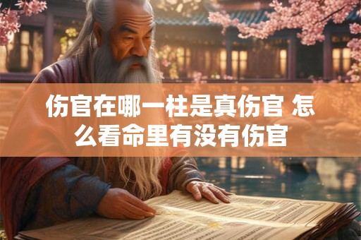 伤官在哪一柱是真伤官 怎么看命里有没有伤官