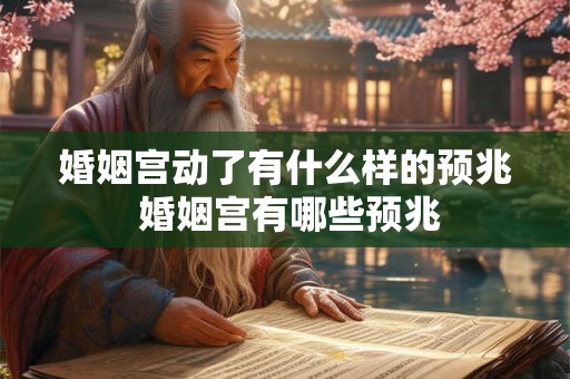 婚姻宫动了有什么样的预兆 婚姻宫有哪些预兆