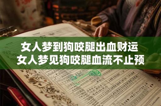 女人梦到狗咬腿出血财运 女人梦见狗咬腿血流不止预示什么