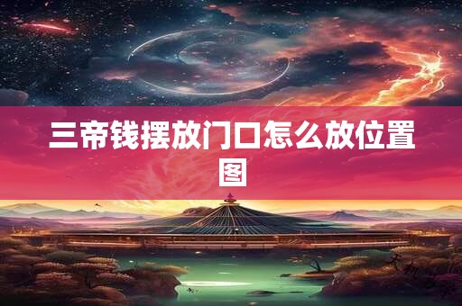 三帝钱摆放门口怎么放位置图